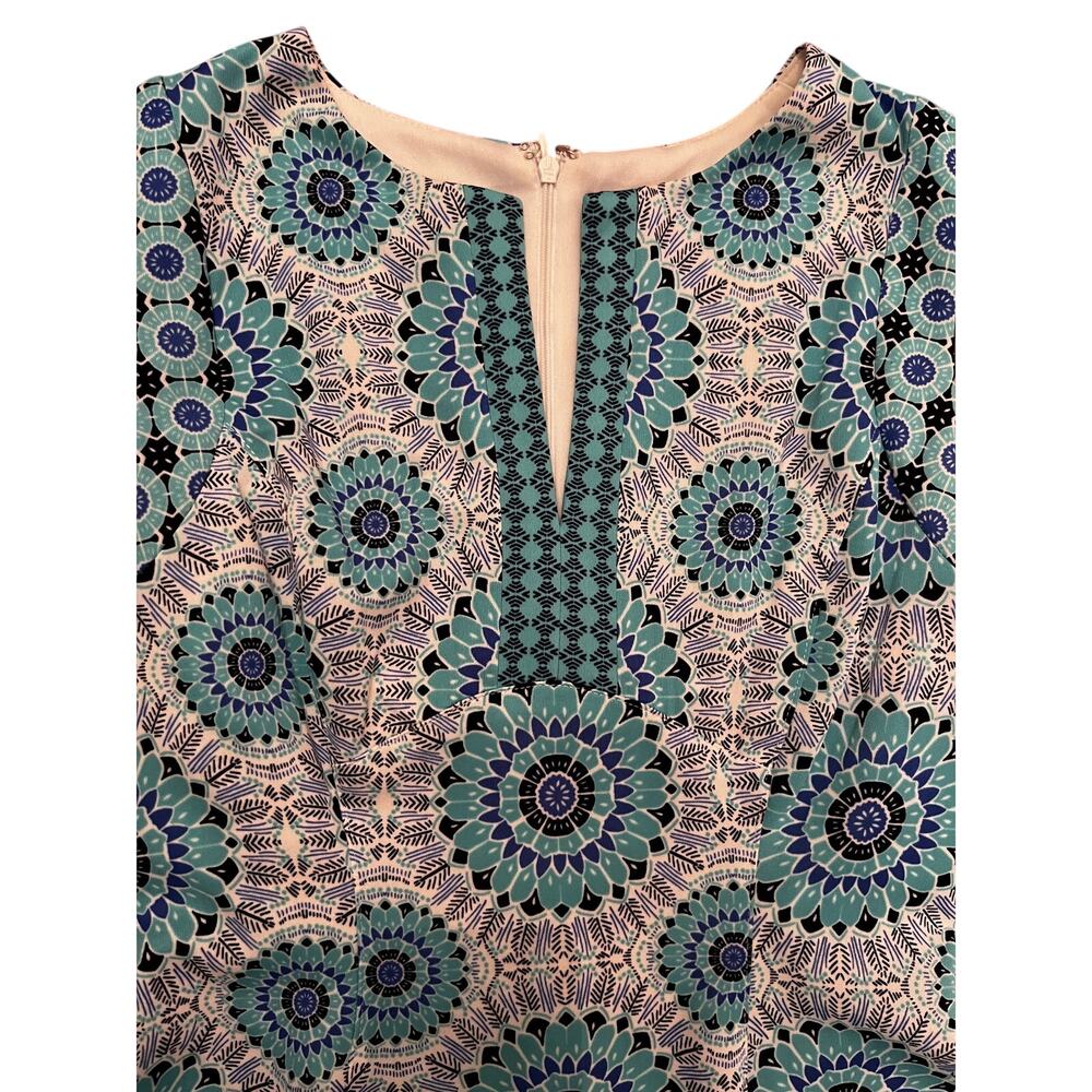 Liz Claiborne Mandala Floral Sleeveless Fit & Flare Dress - Size 4‎ - Picture 3 of 6